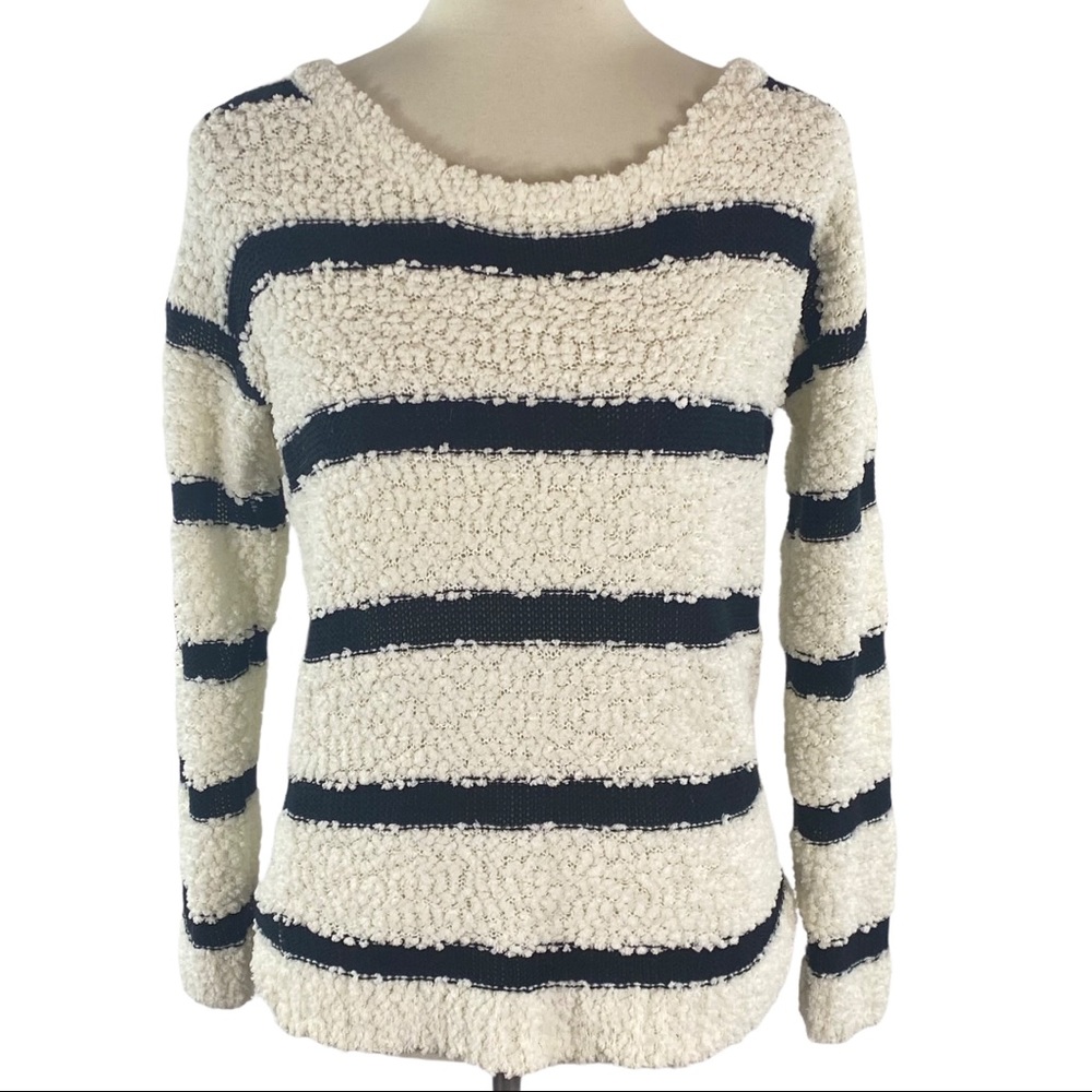 Charlotte Russe striped knobby sweater size M